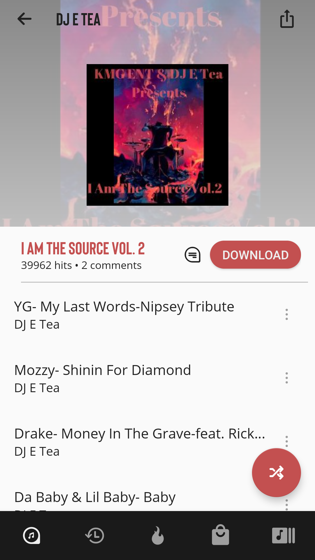 DJ E. Tea Mixtape I Am The Source