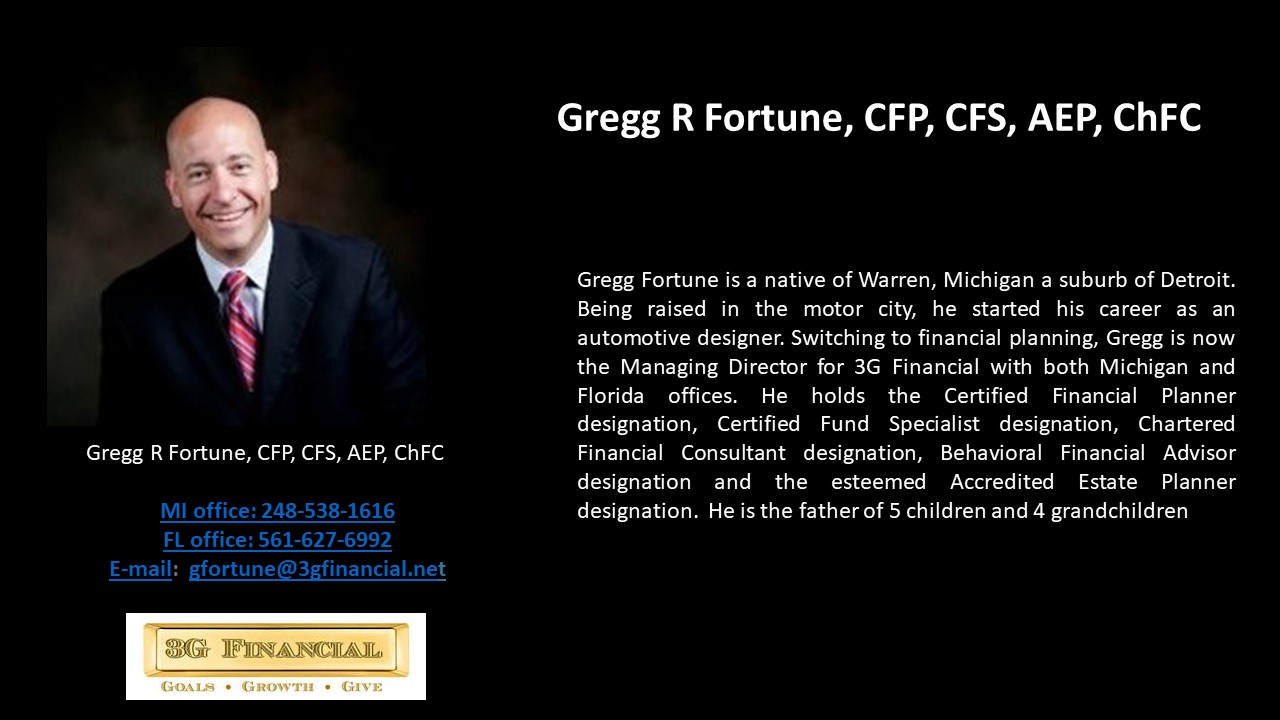 APEG Gregg R. Fortune, CFP, CFS, AEP, ChFC