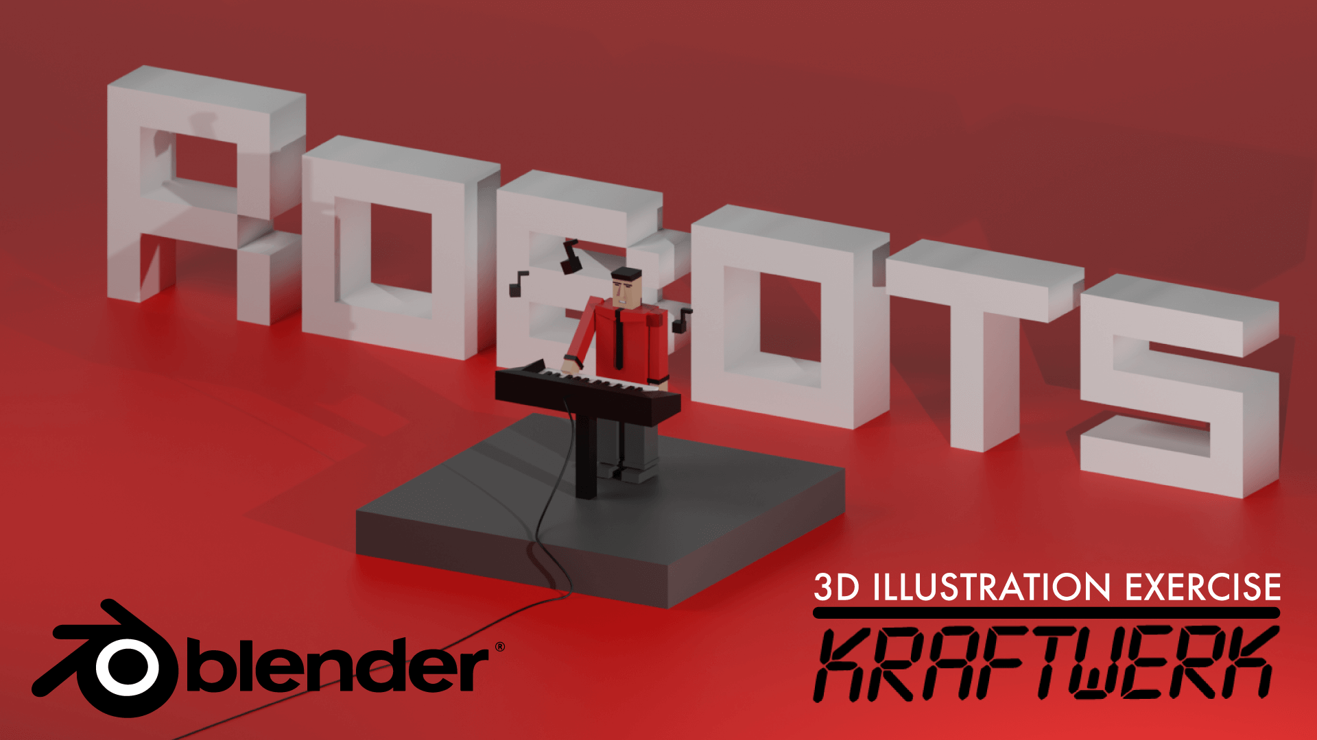 3D Kraftwerk Illustration Blender Course Academy