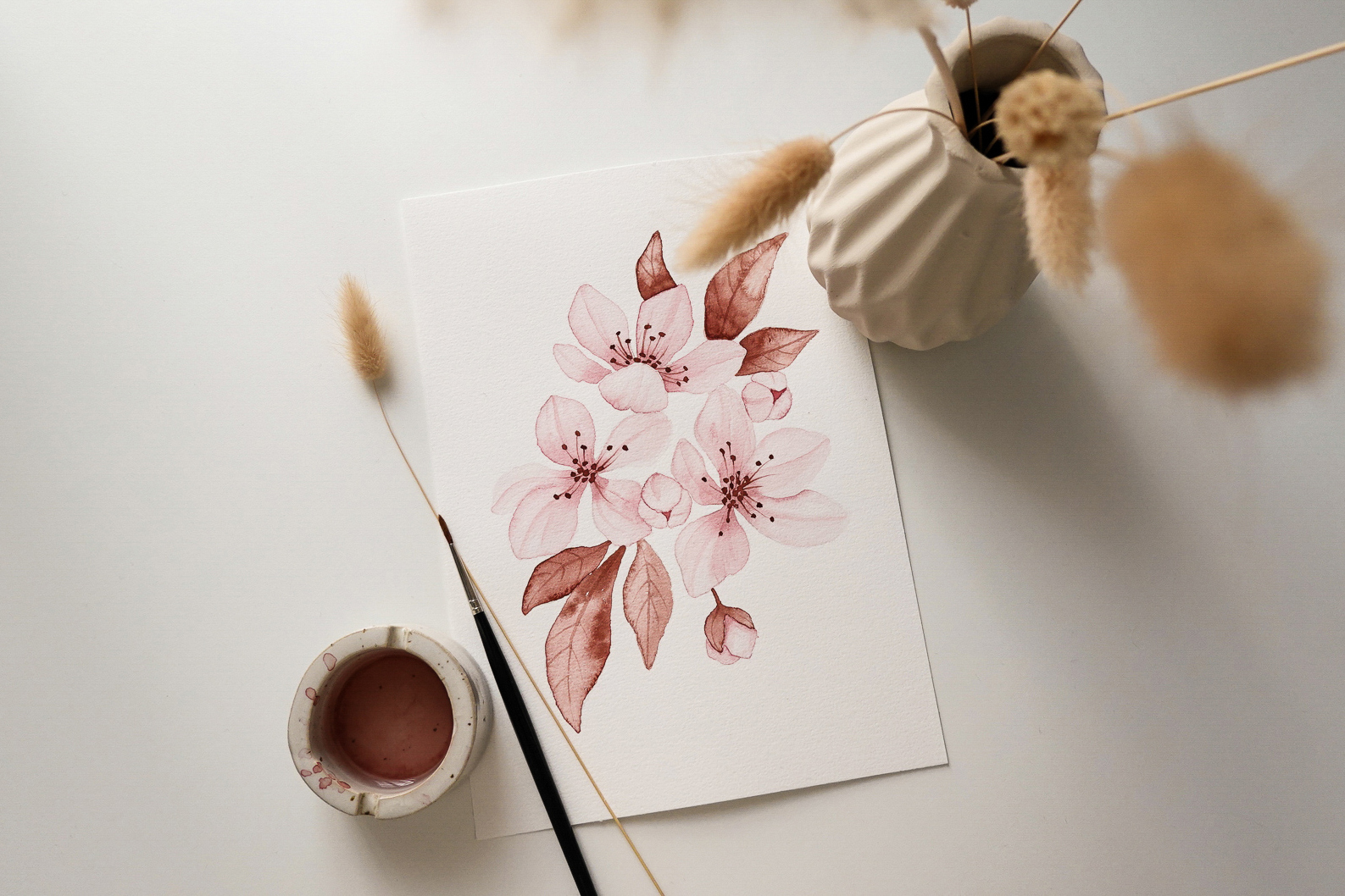 Bloom Creatives floral online watercolor art tutorial