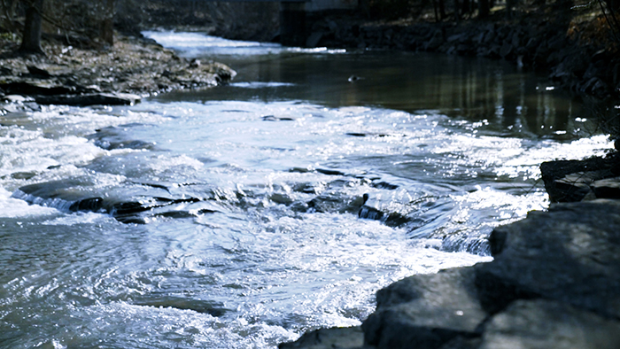 A river: inspiration for haiku