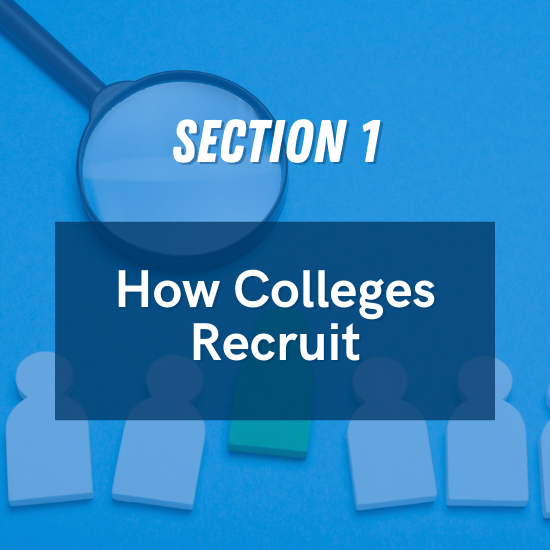 Section 1 - How Colleges Recruit