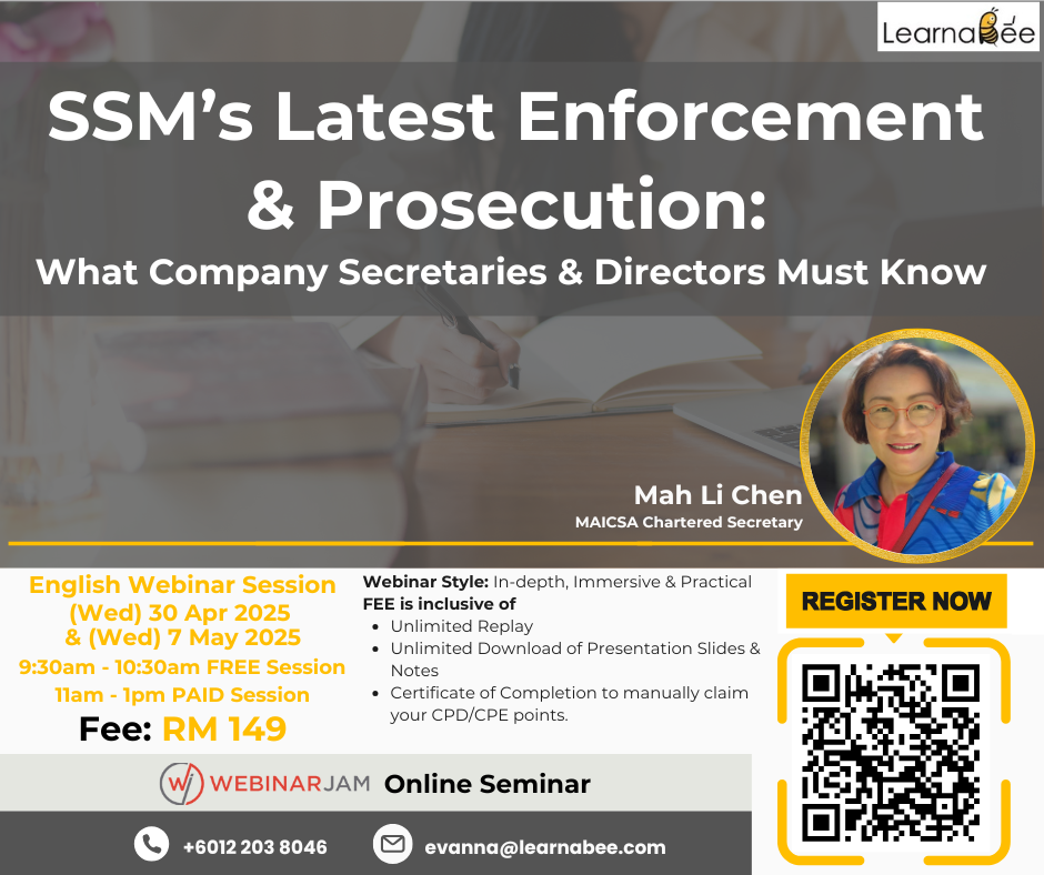 (English) SSM’s Latest Enforcement  Prosecution