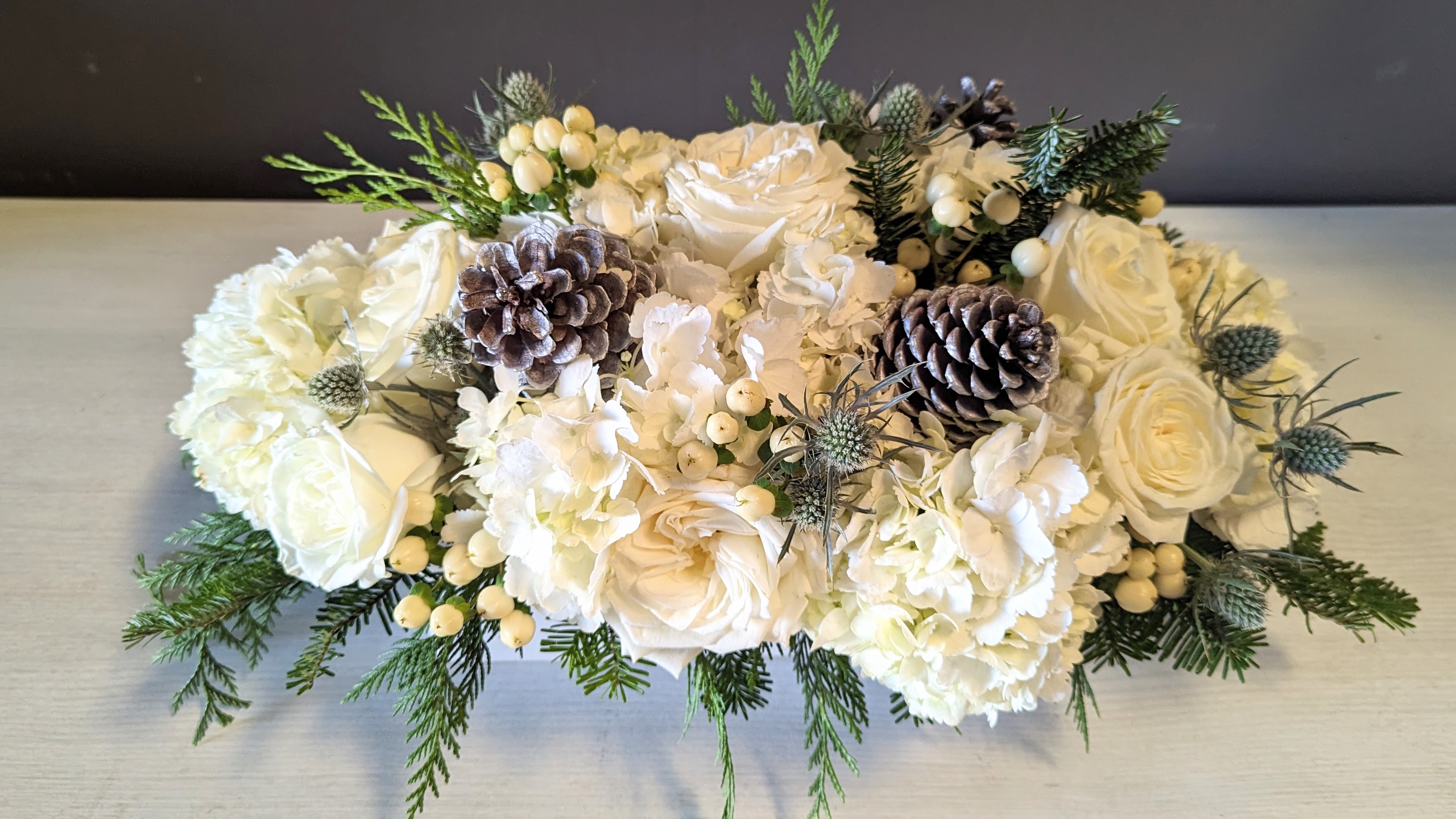 Winter White Centerpieces