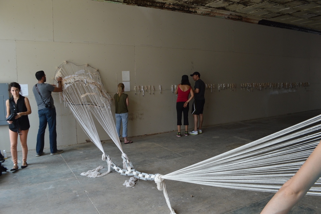 TBD collaborative loom installation, Dallas, TX