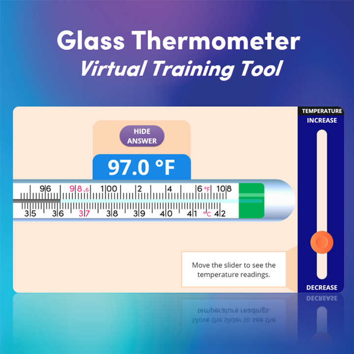 Access the Glass Thermometer virtual training tool.