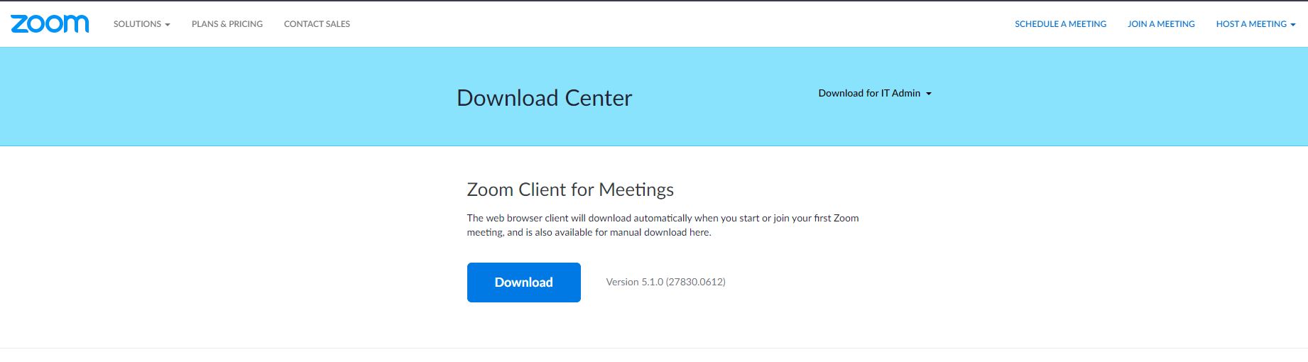 Zoom client for meetings