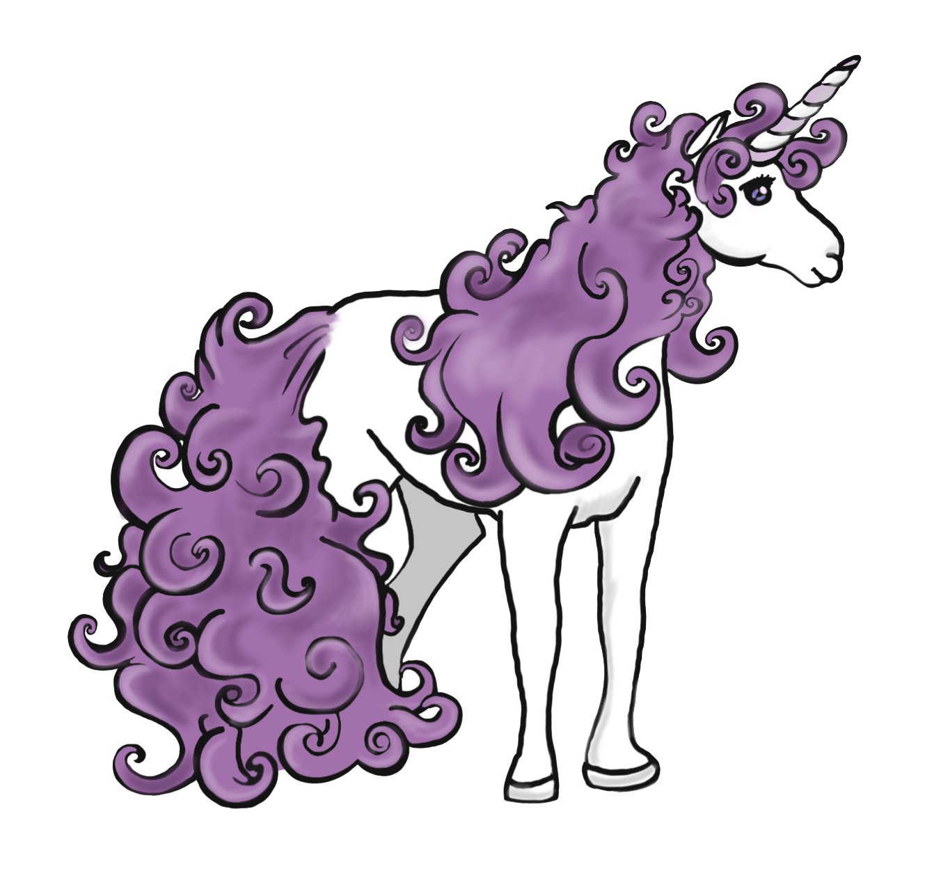 Drawing of a unicorn