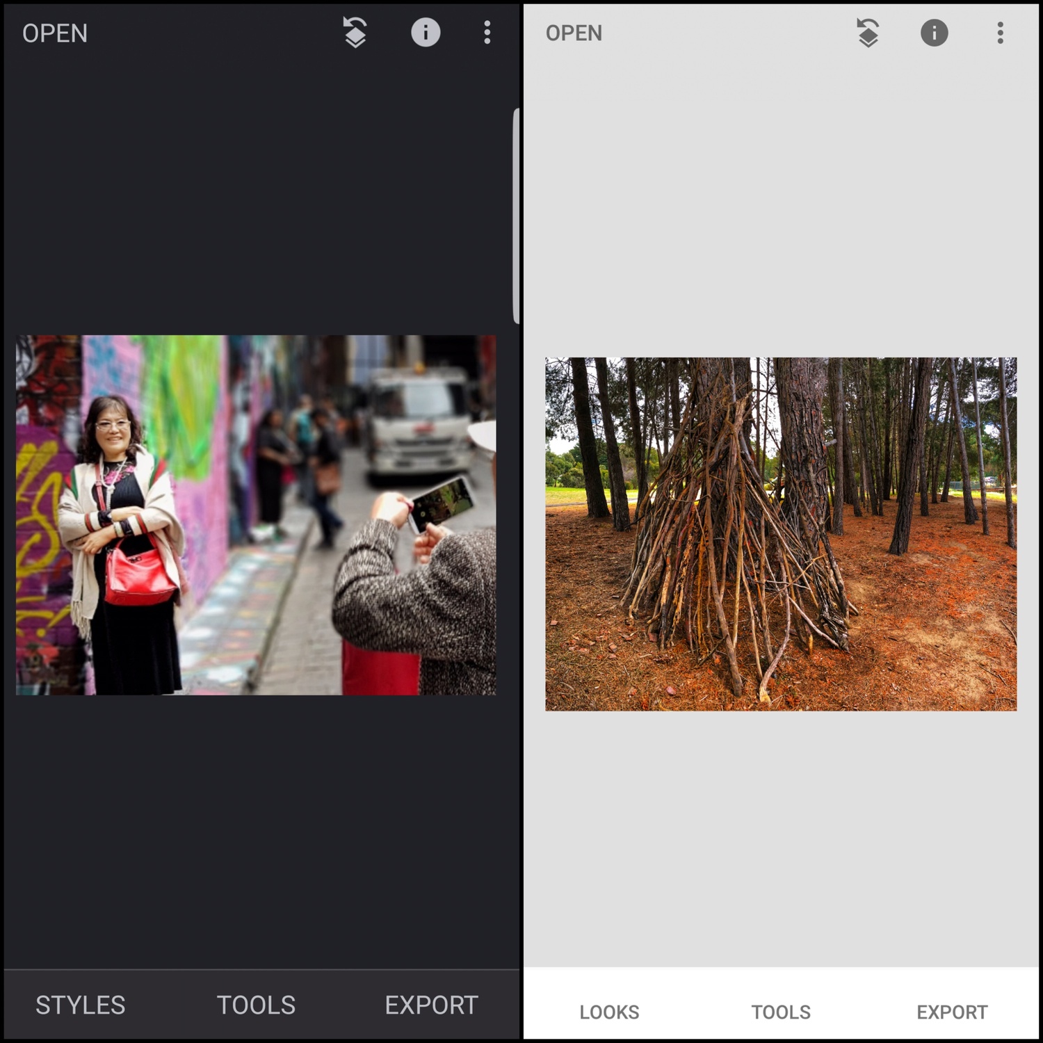 1.5 Snapseed settings, Android and iPhone differences and other apps