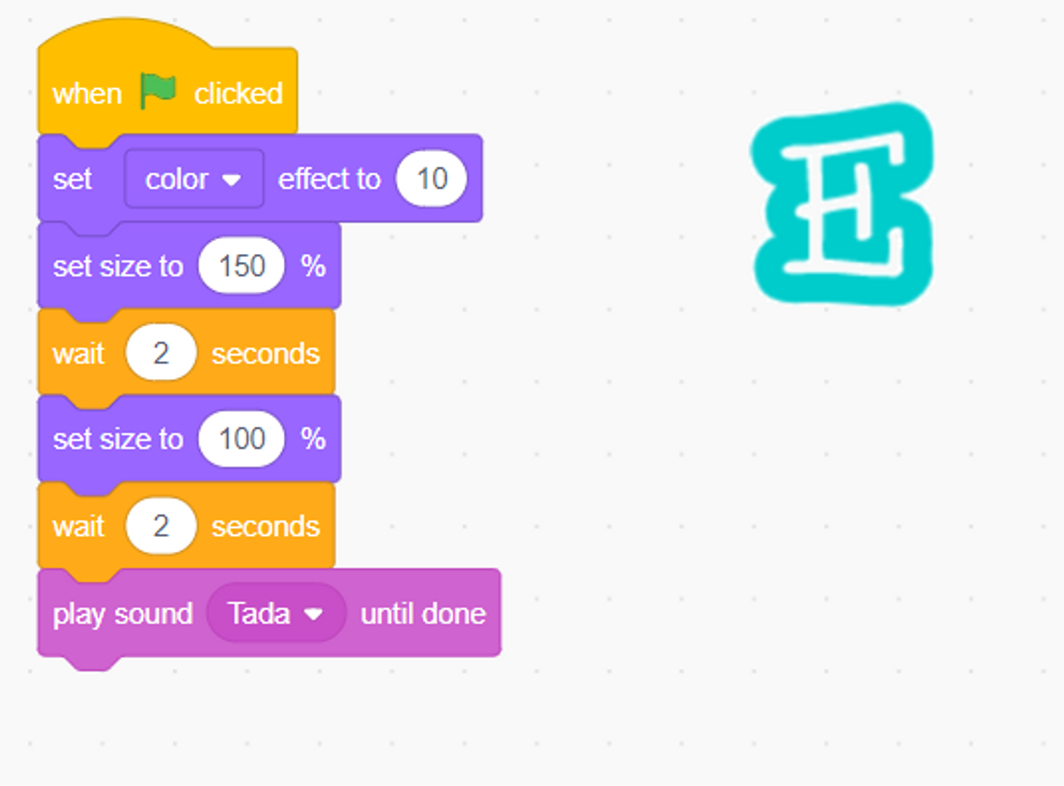 Create a name game using scratch for coding beginners easy codes for kids