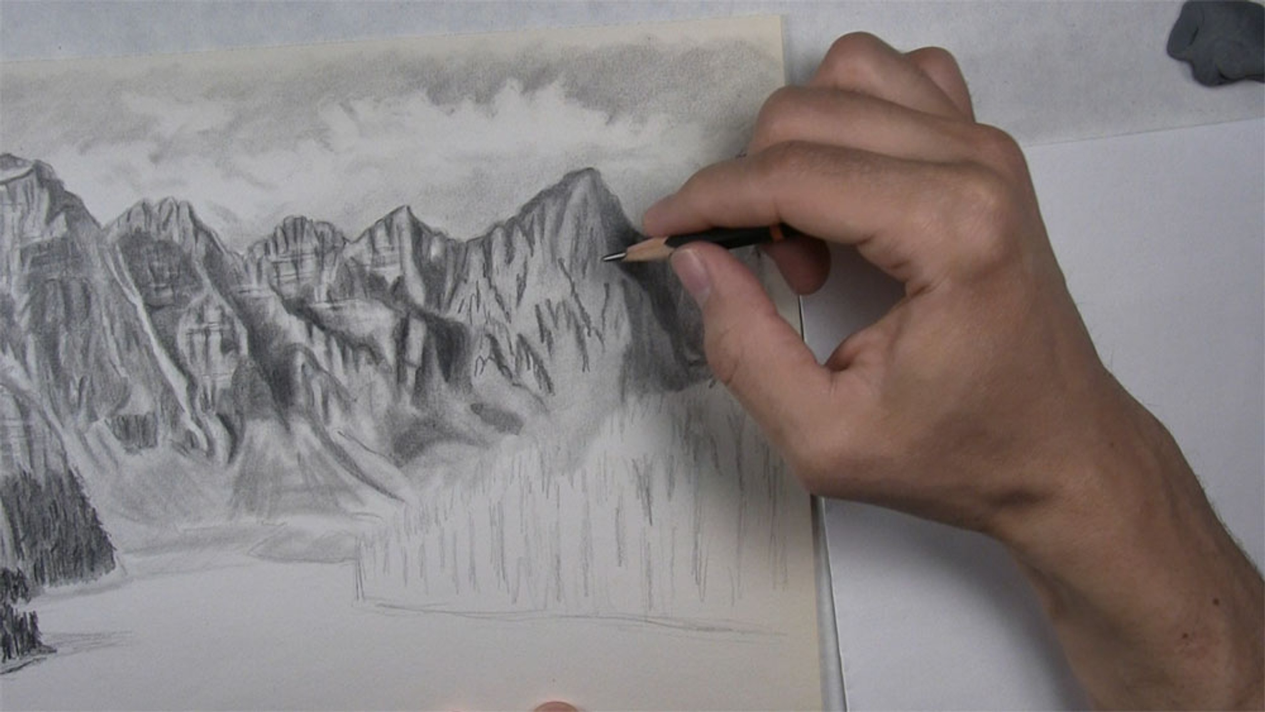 How to Draw Mountains - Part 5 - Let's Draw Today