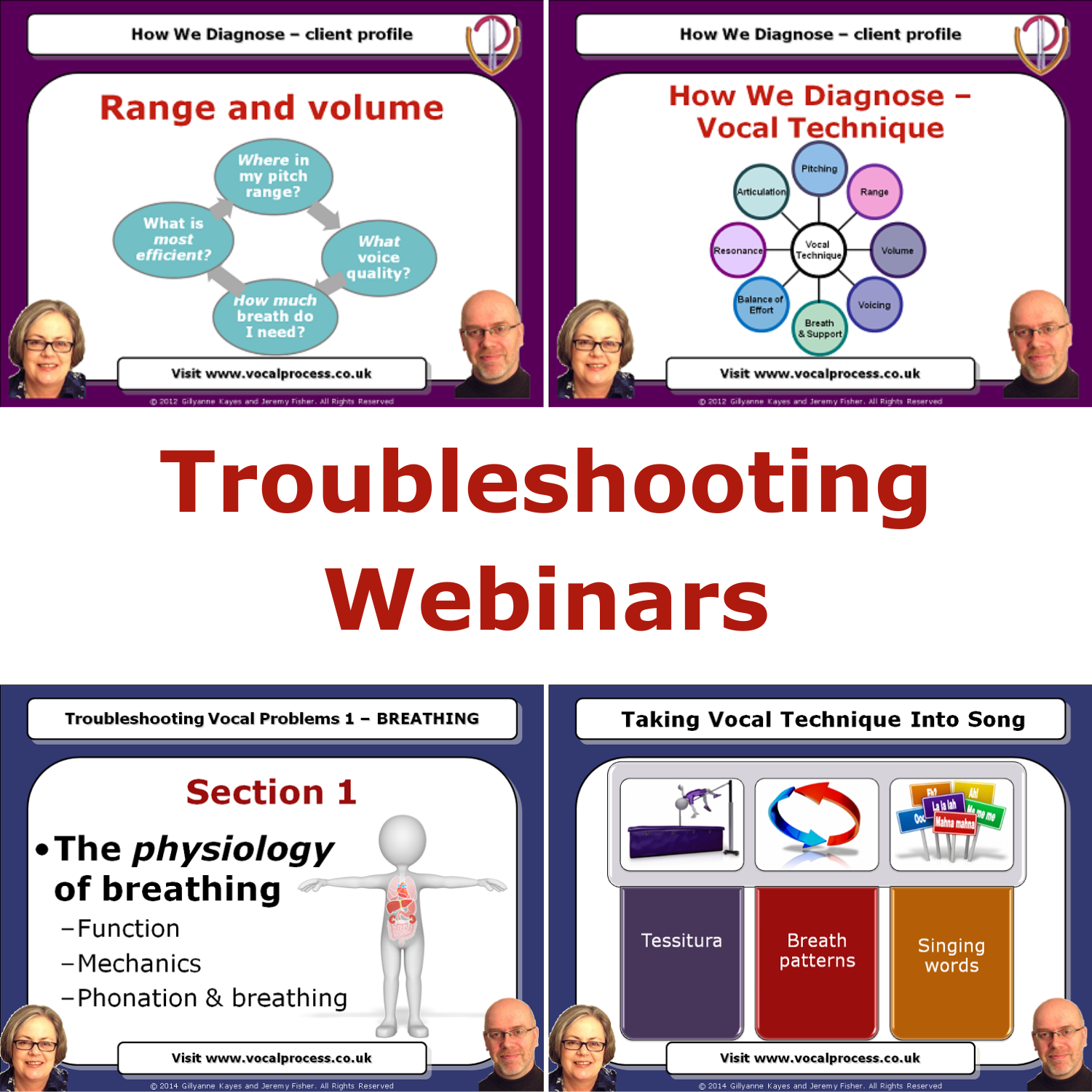 Four professional development Webinars created by Gillyanne Kayes and Jeremy Fisher