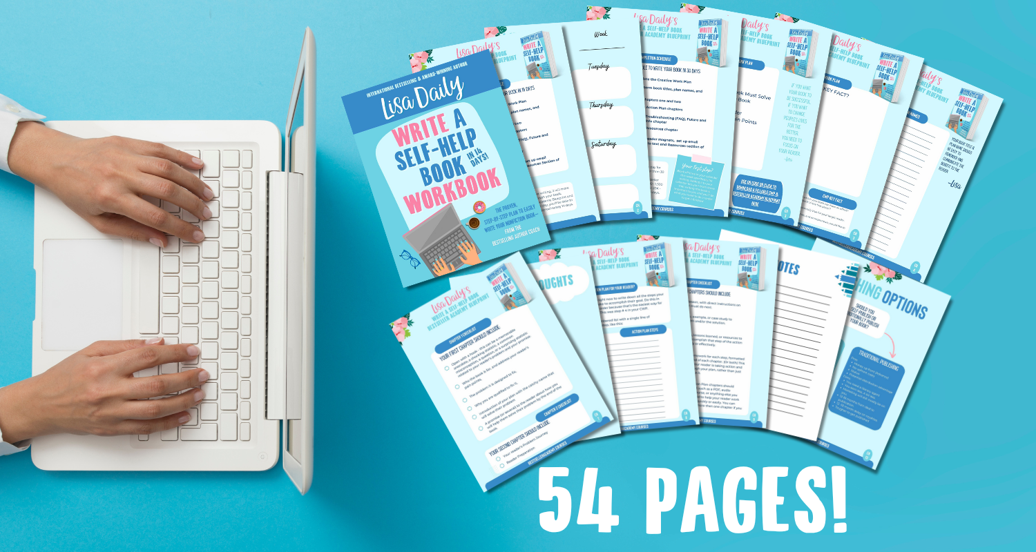 Write a Self-Help Book Printable Workbook by Lisa Daily