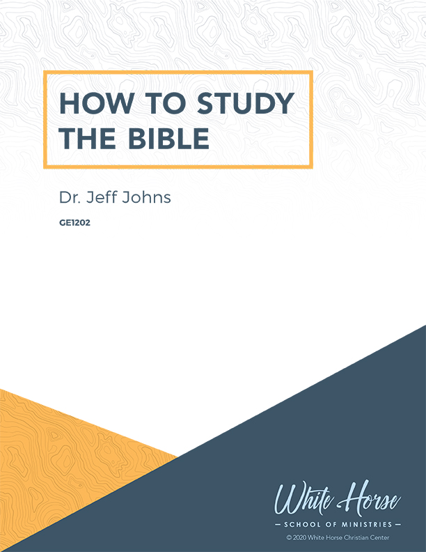 How to Study the Bible - Course Cover