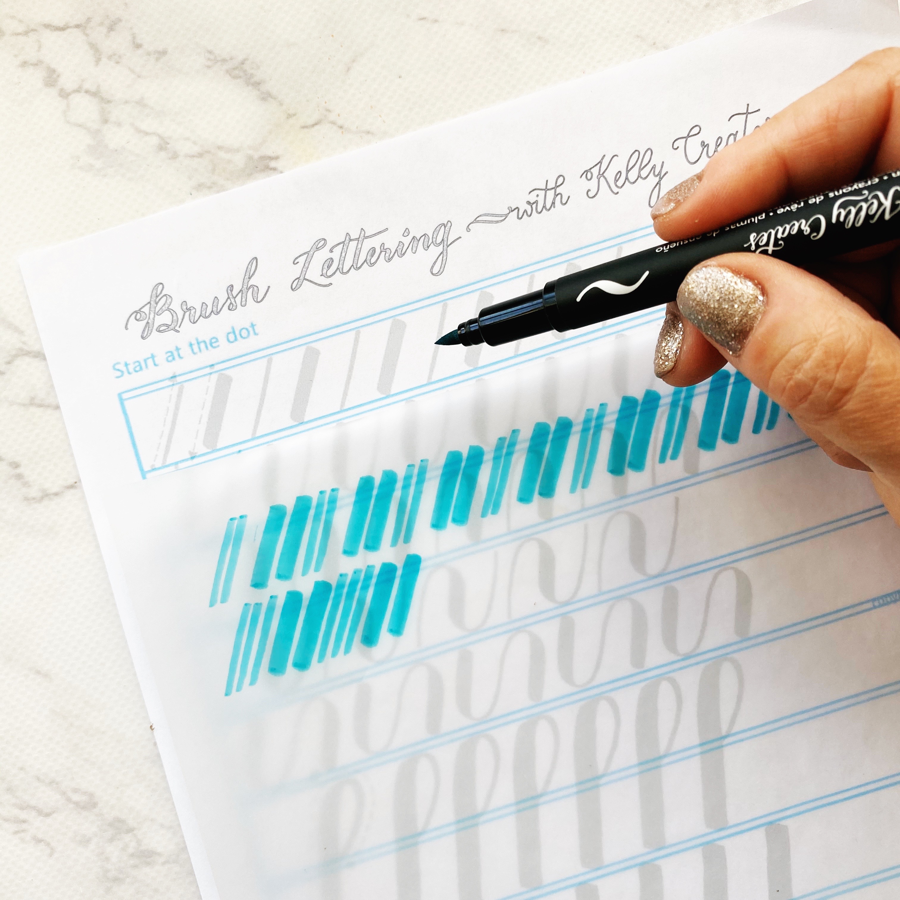 Learn Brush Lettering – Kelly Creates