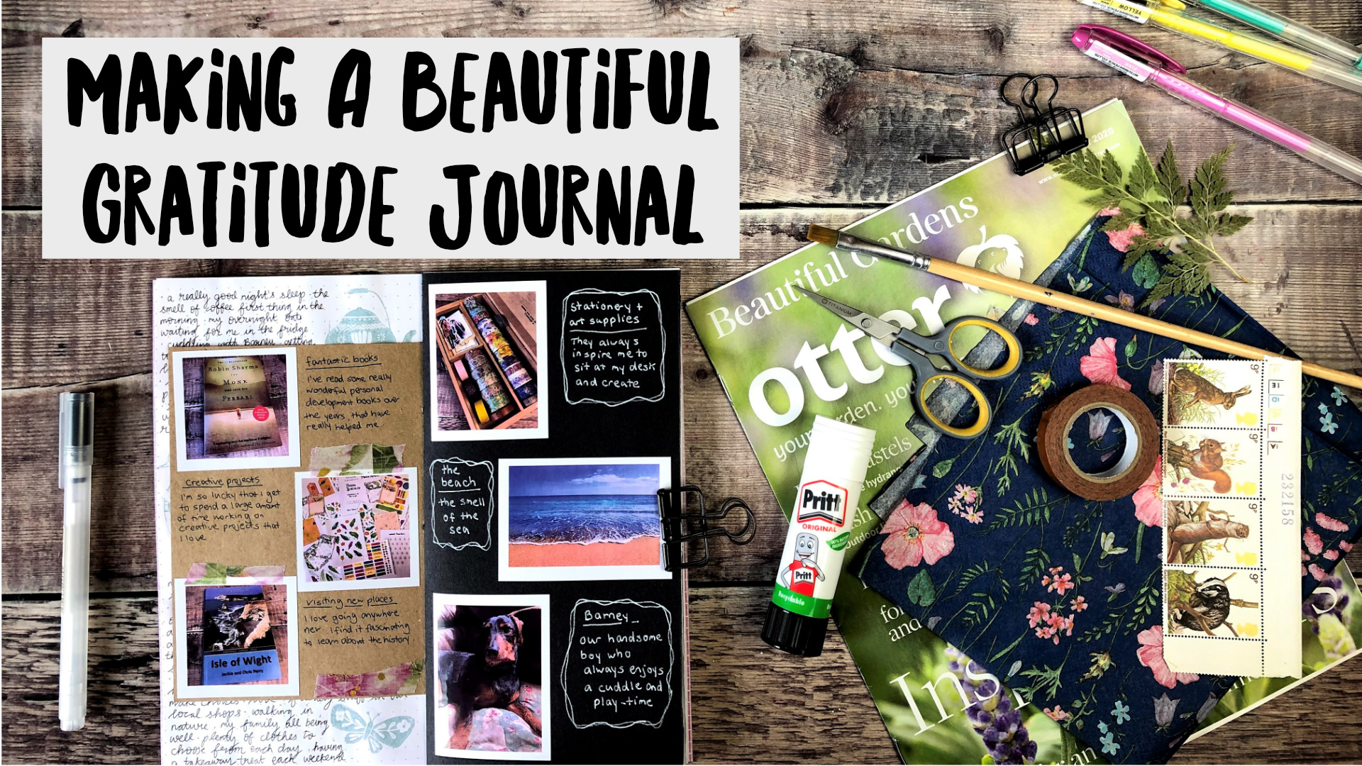 Making a Beautiful Gratitude Journal Course