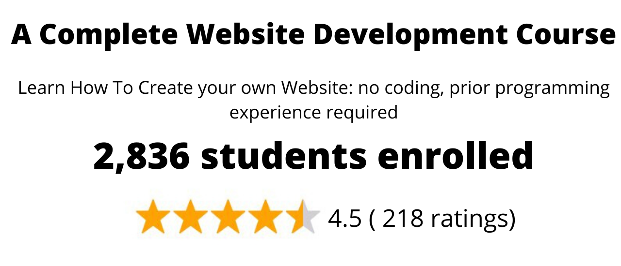 website development course