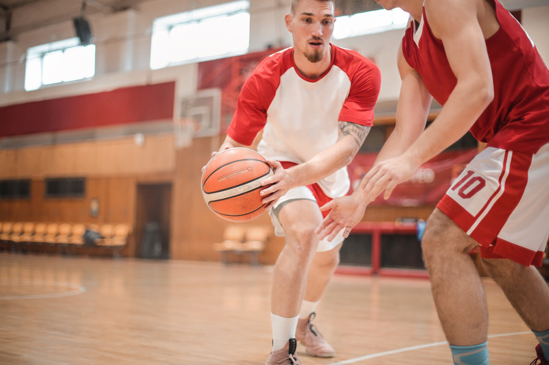 Basketball player playing after ACL rehabilitation.