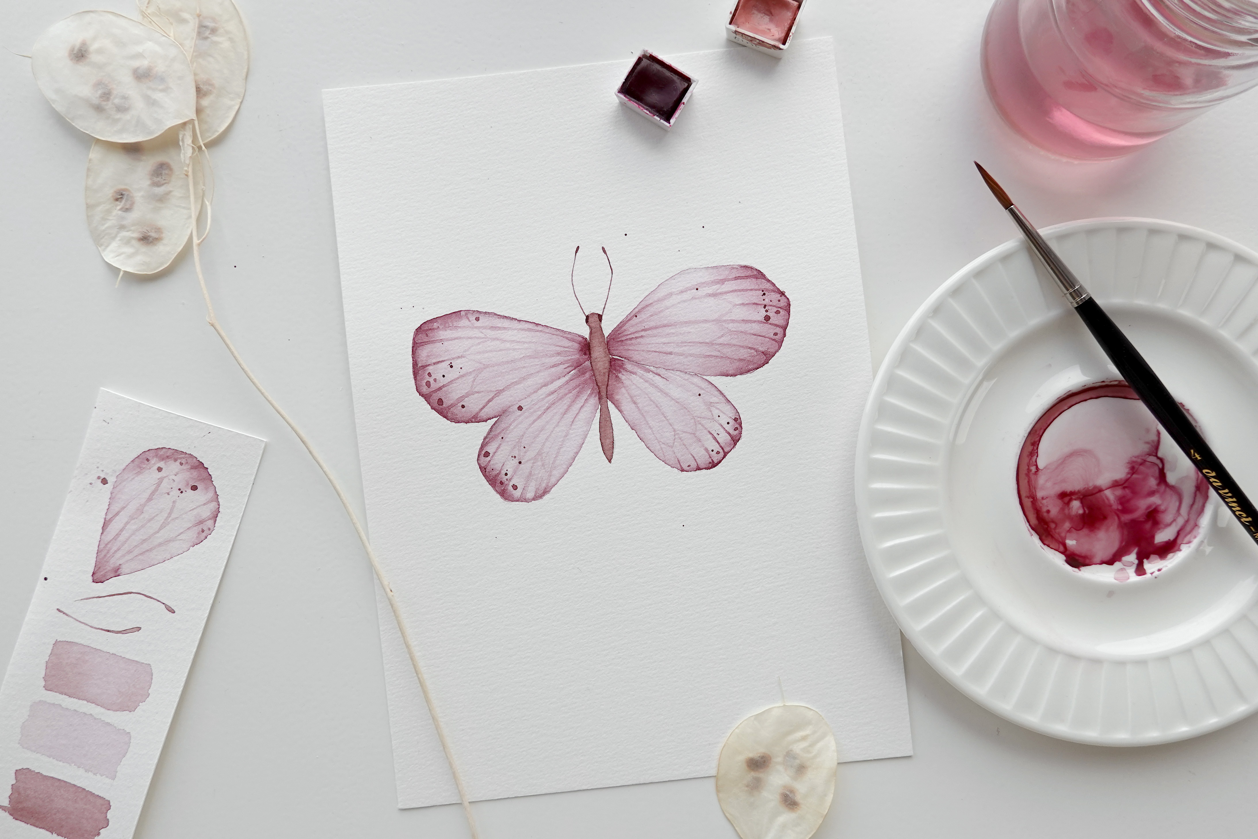 Butterfly online watercolor art classes