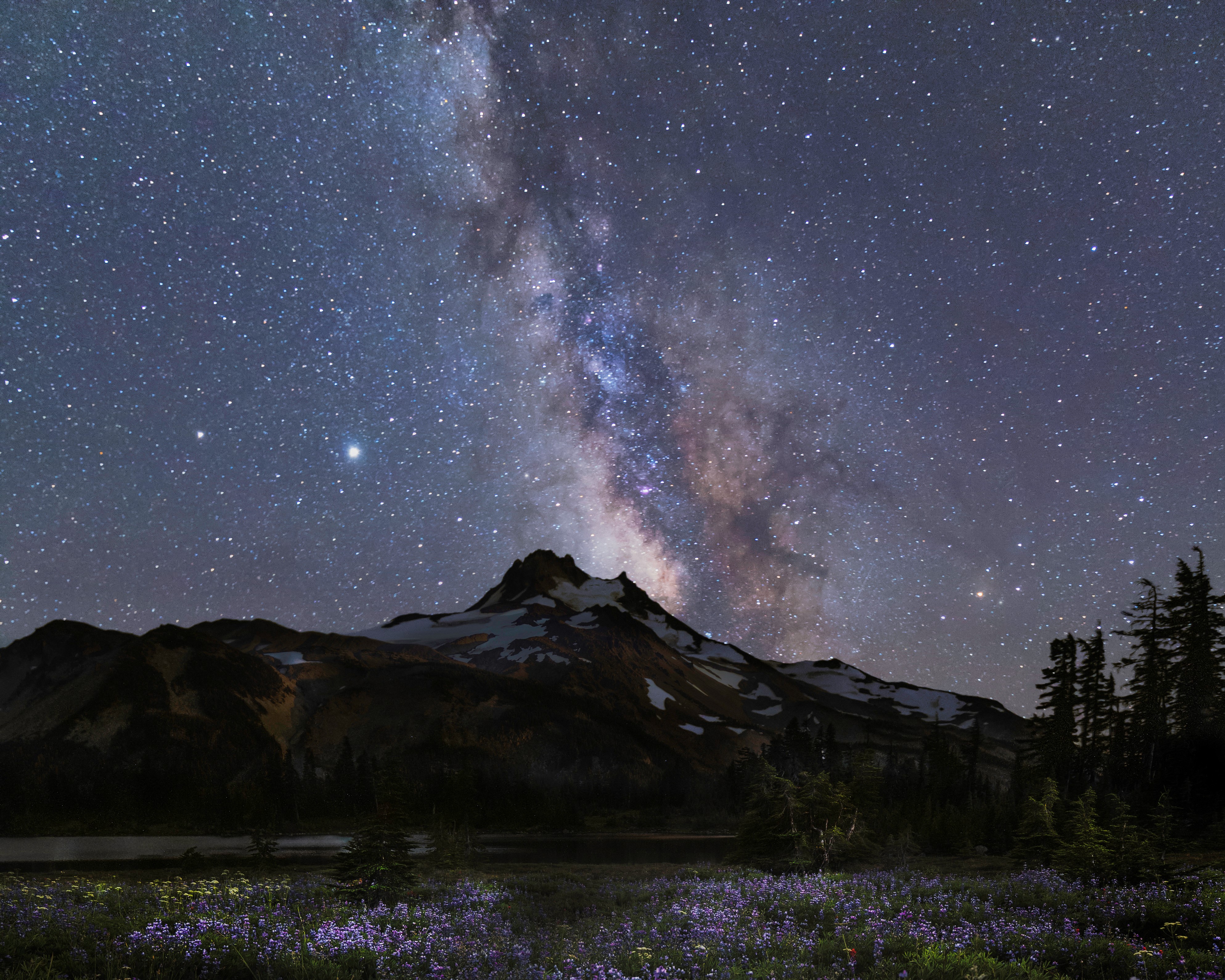 Milky Way above Russell lake by Brian Woodard Photography