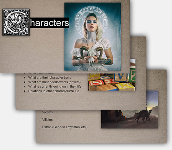 This course contains 10 methods to write adventure modules, tools to build interesting nonplayer characters (NPCs) and plenty of material to enhance an existing campaign