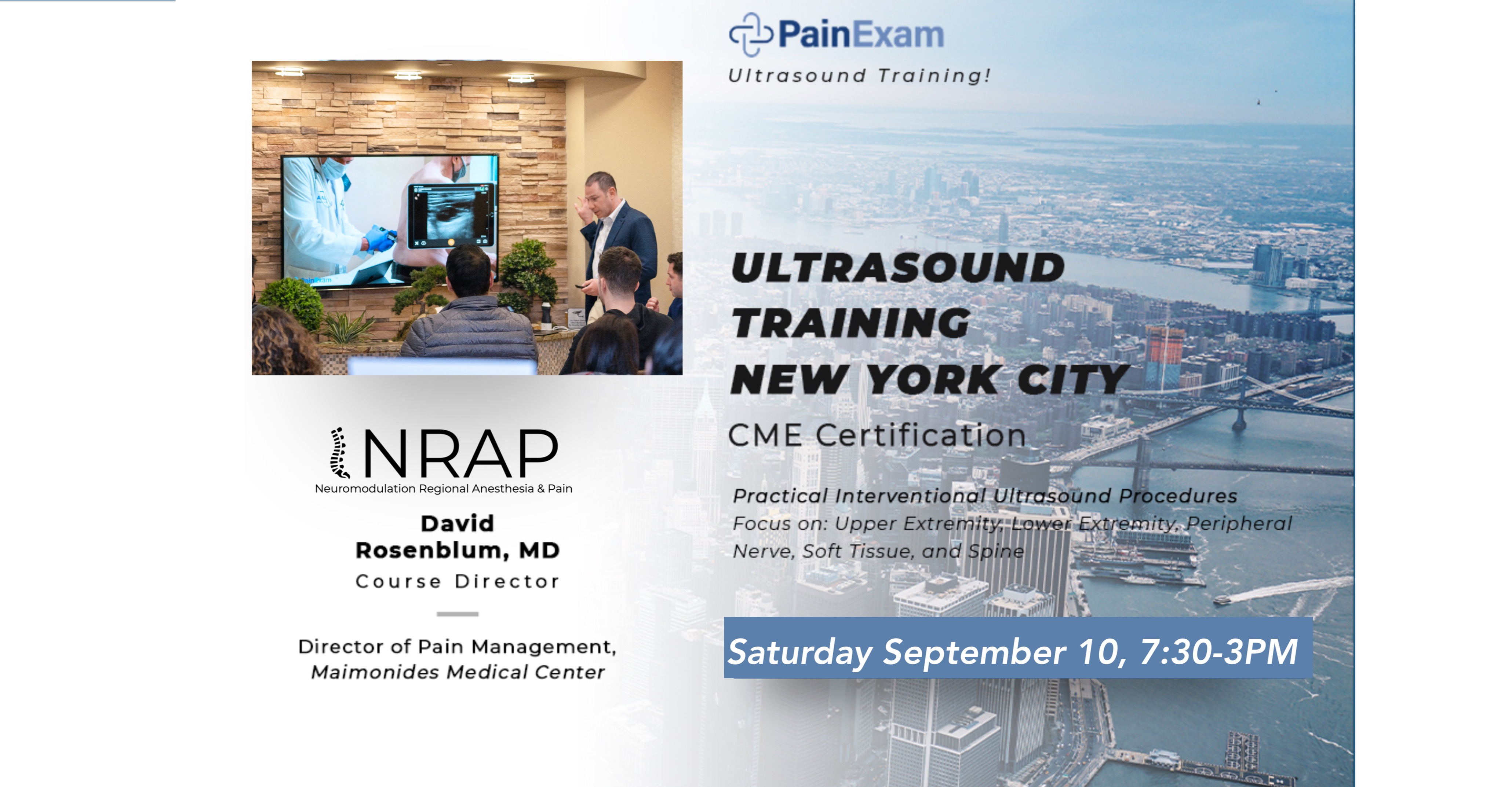 Ultrasound Guided Interventional Pain and Regional Anesthesiology Workshops