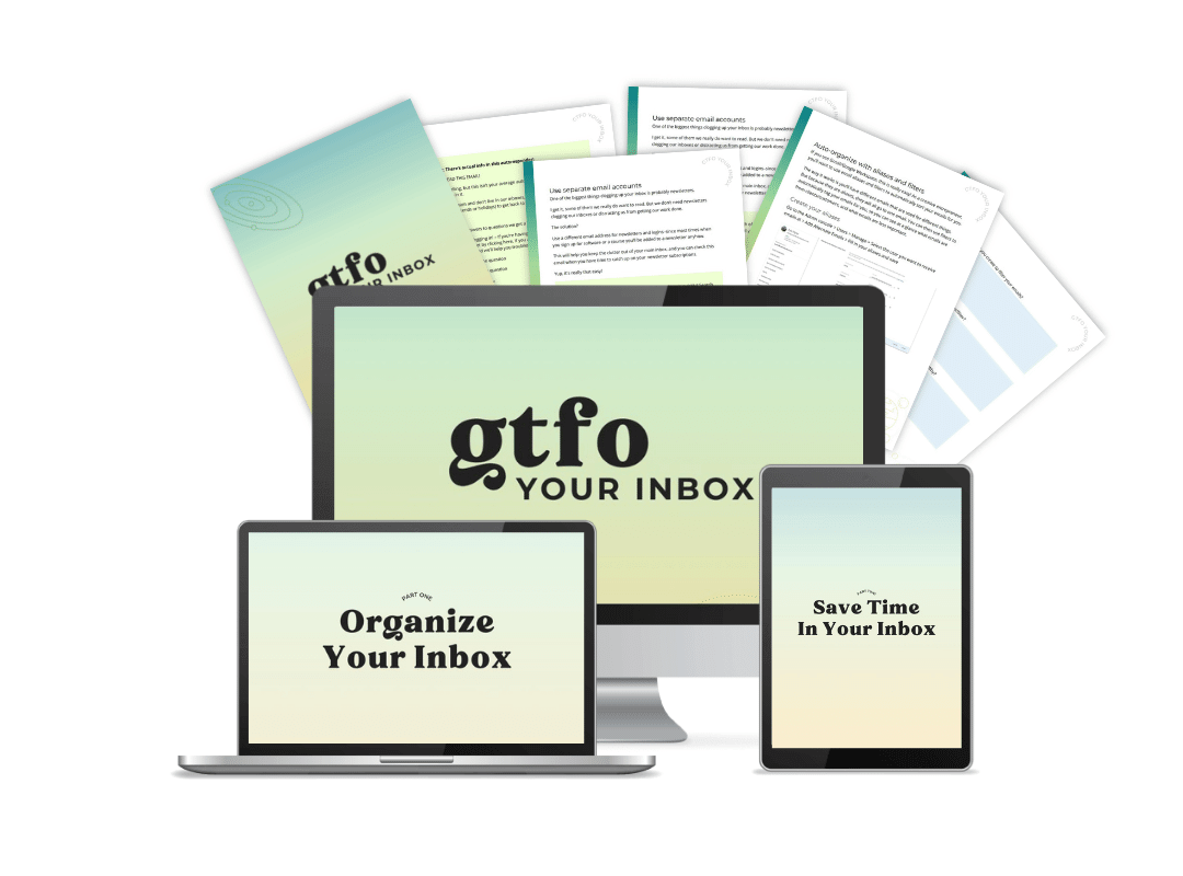 GTFO Your Inbox Course mockup