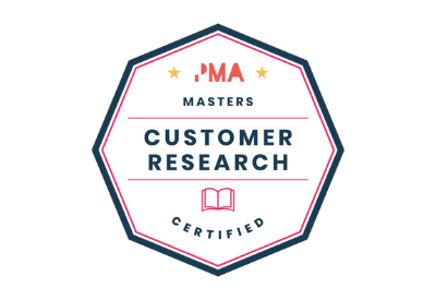 Customer research course badge