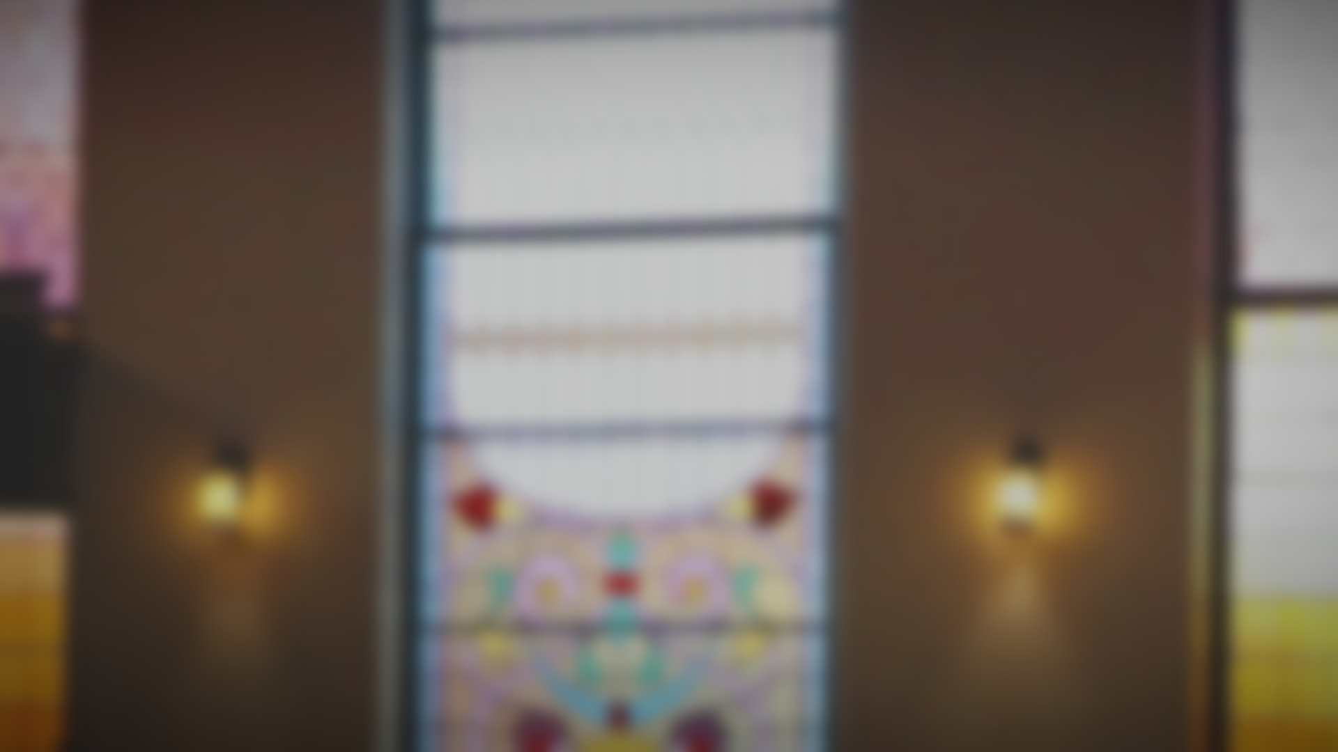 blurry sanctuary in a church