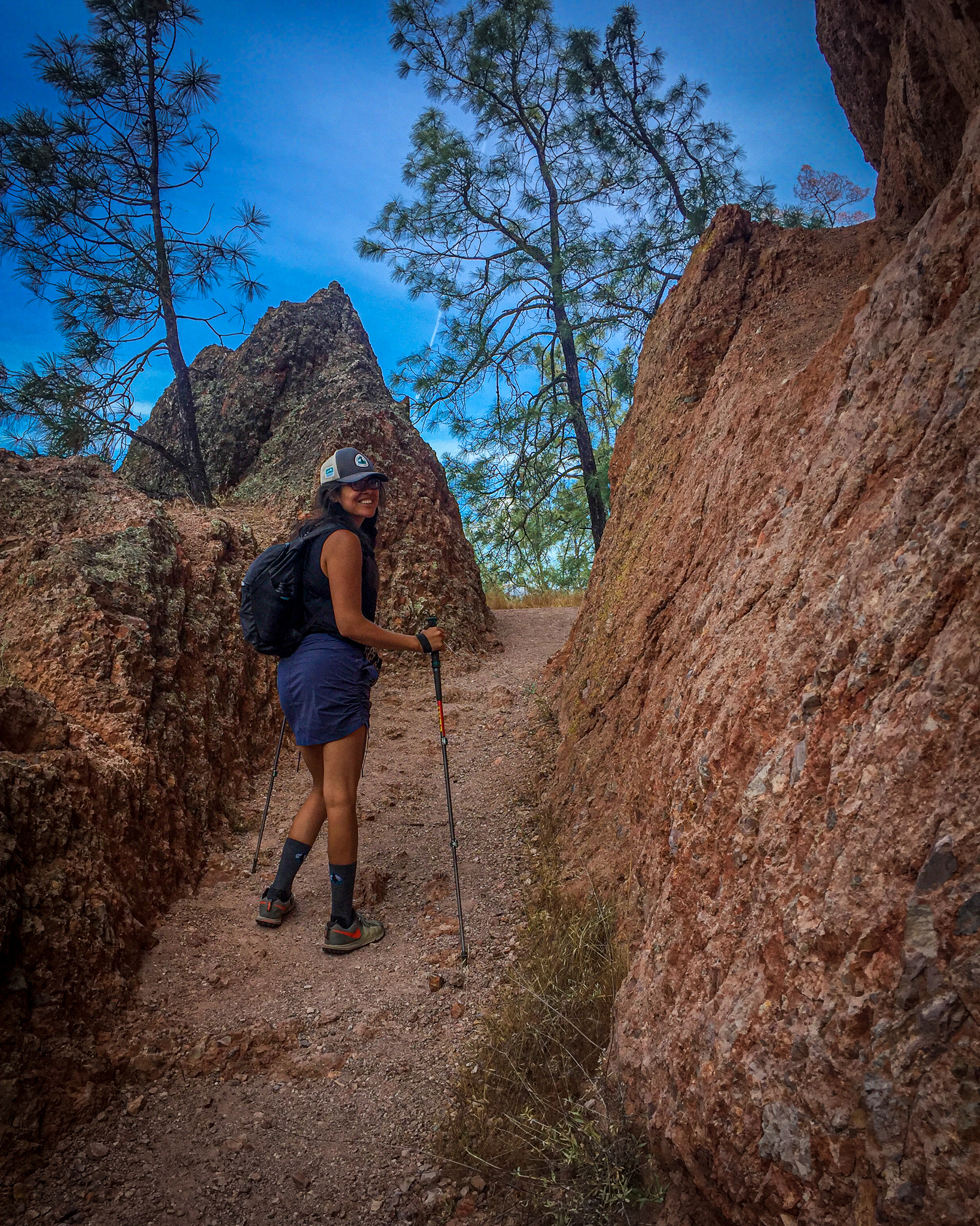 Latina Hiking at Pinnacles National Park