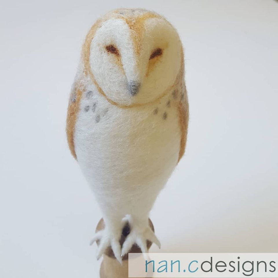 felted owl by nan.c designs