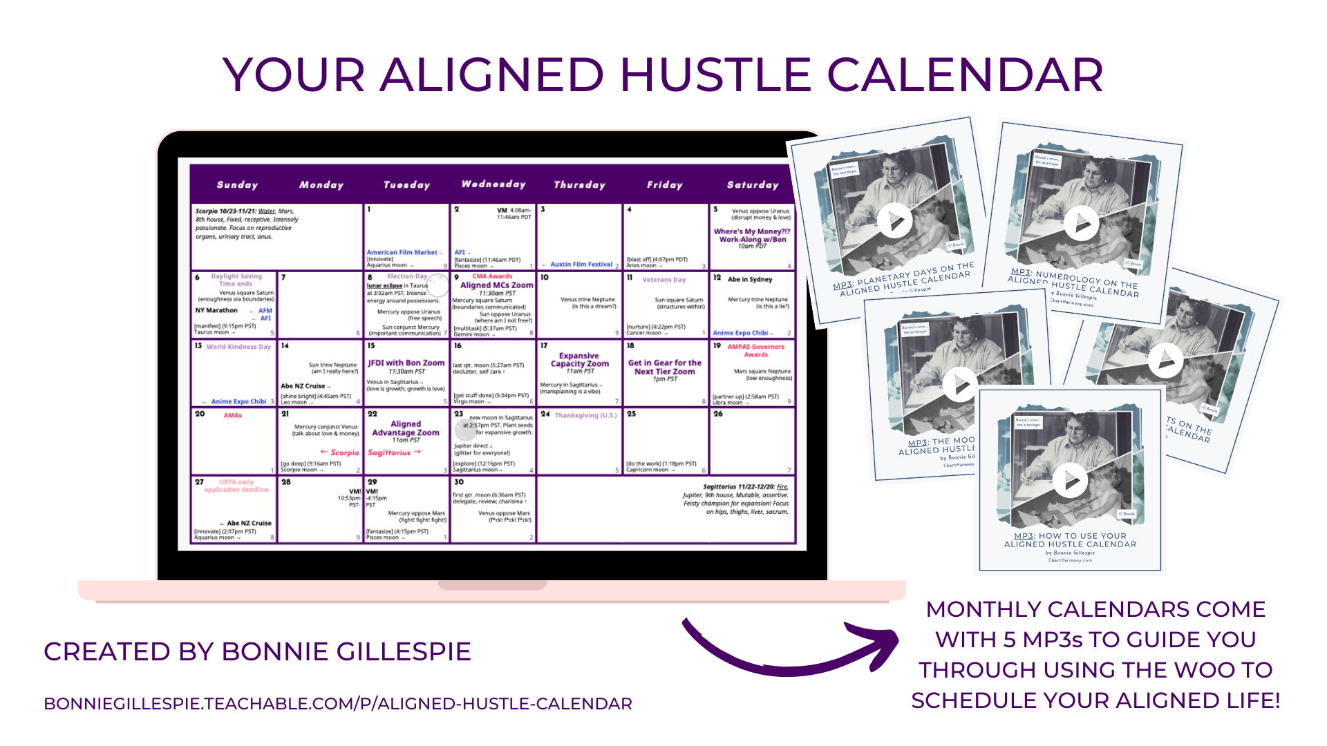 Aligned Hustle Calendar Bonnie Gillespie