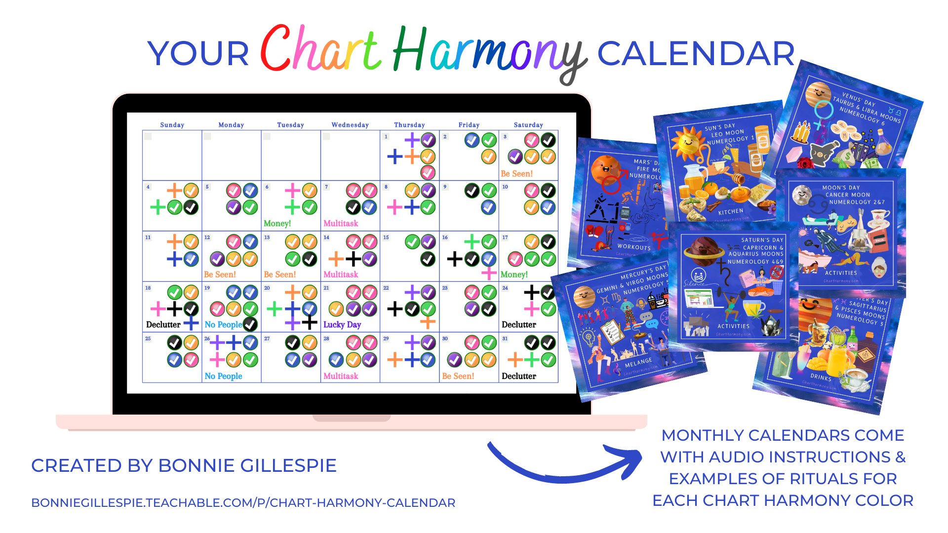 Chart Harmony Calendar Bonnie Gillespie