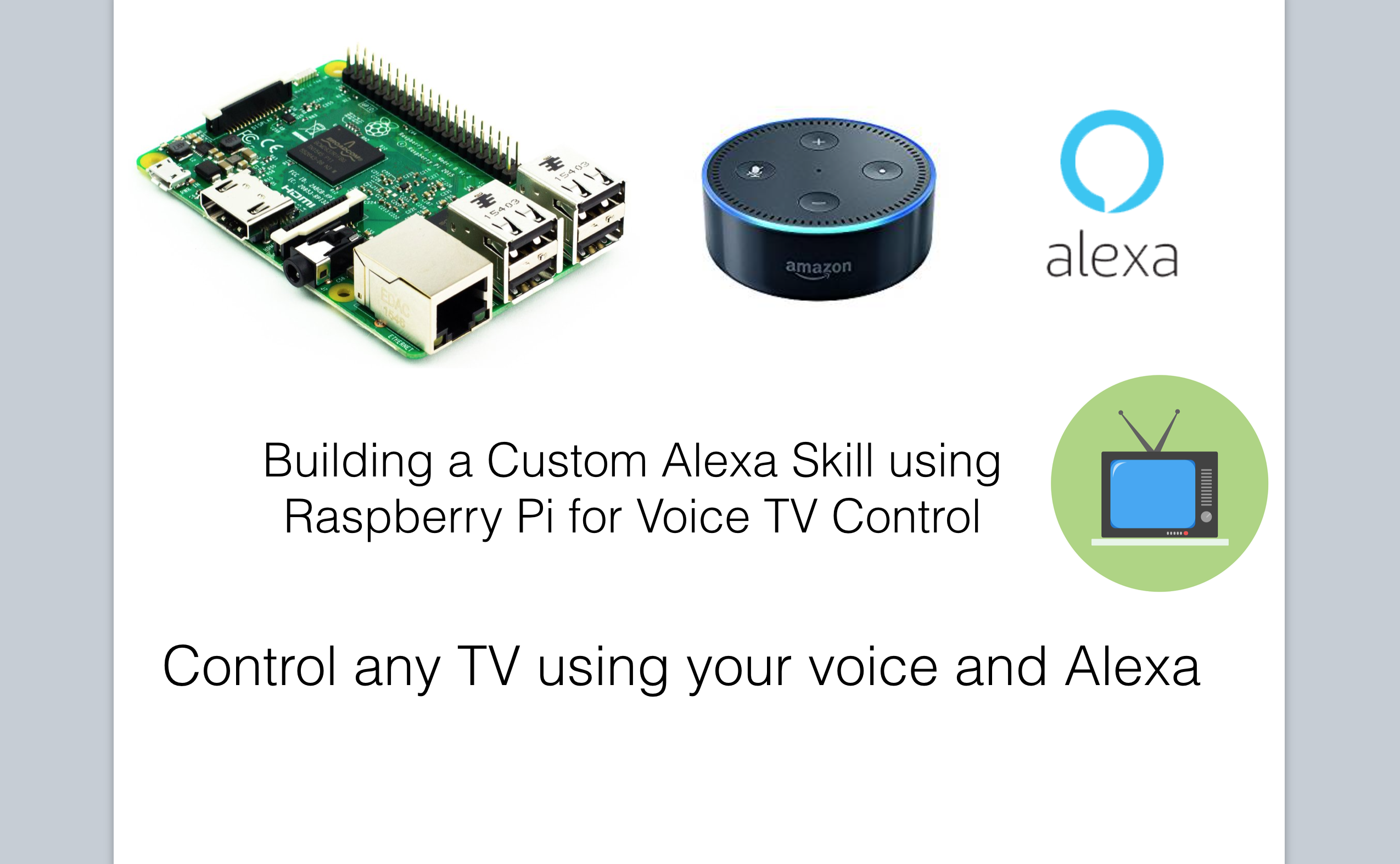 Raspberry pi 3 2024 alexa home automation