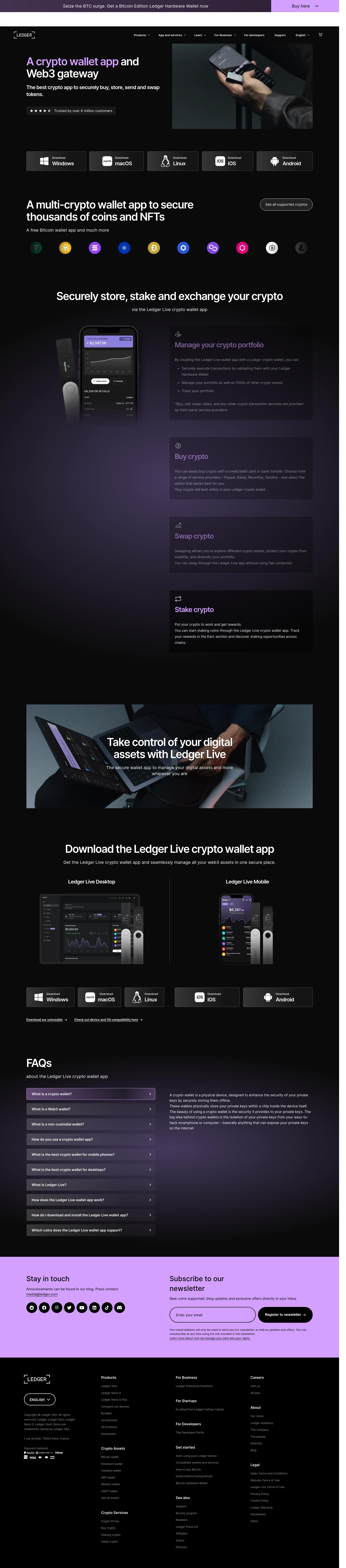 Ledger® Live: Login 