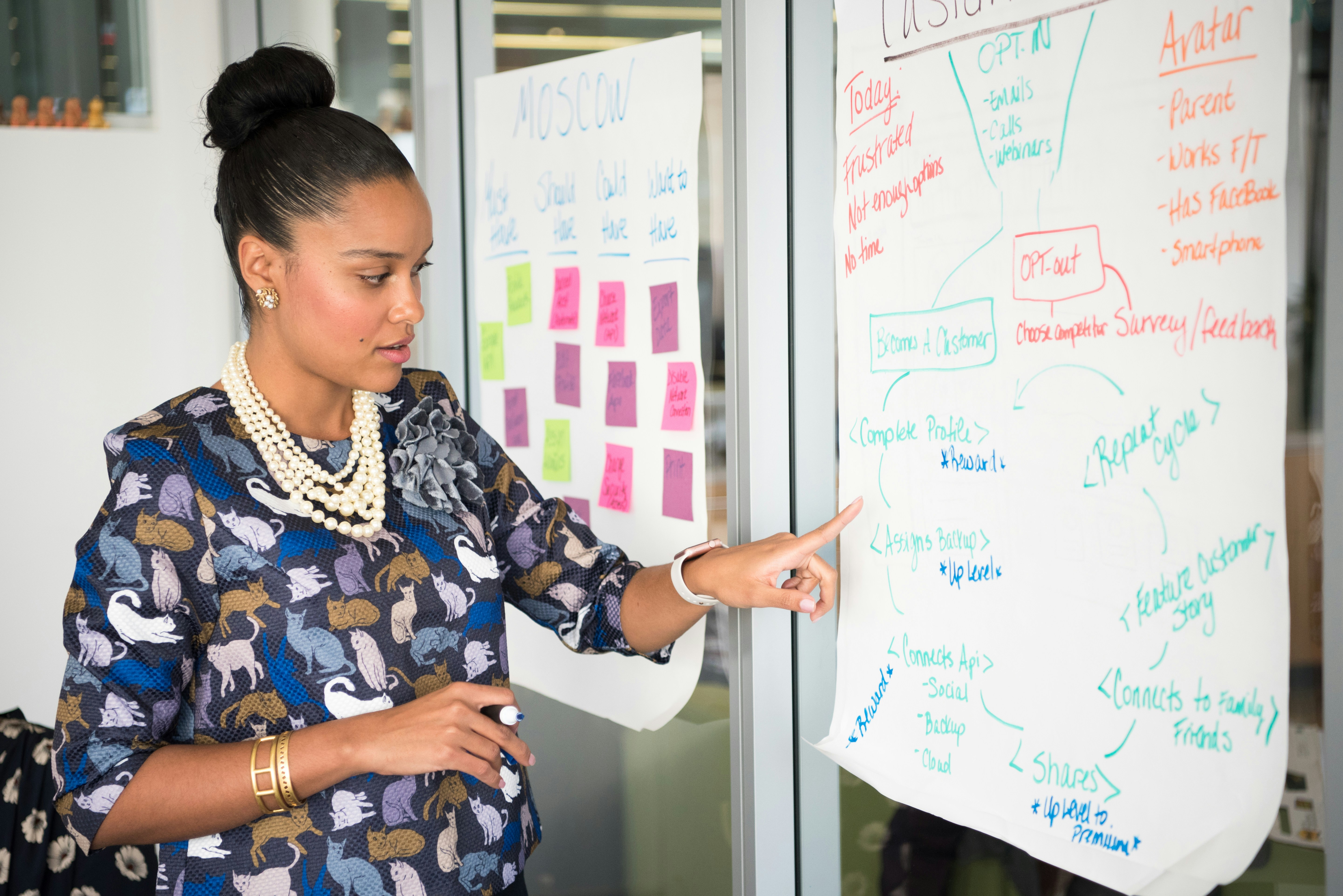 woman teaching