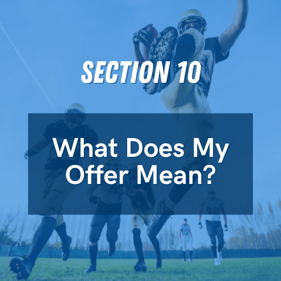 Section 10 - What Does My Offer Mean?