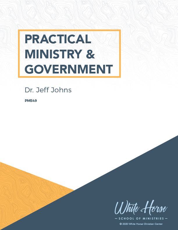 Practical Ministry &amp;amp; Government - Course Cover