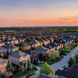 Aerial view of Neighborhood