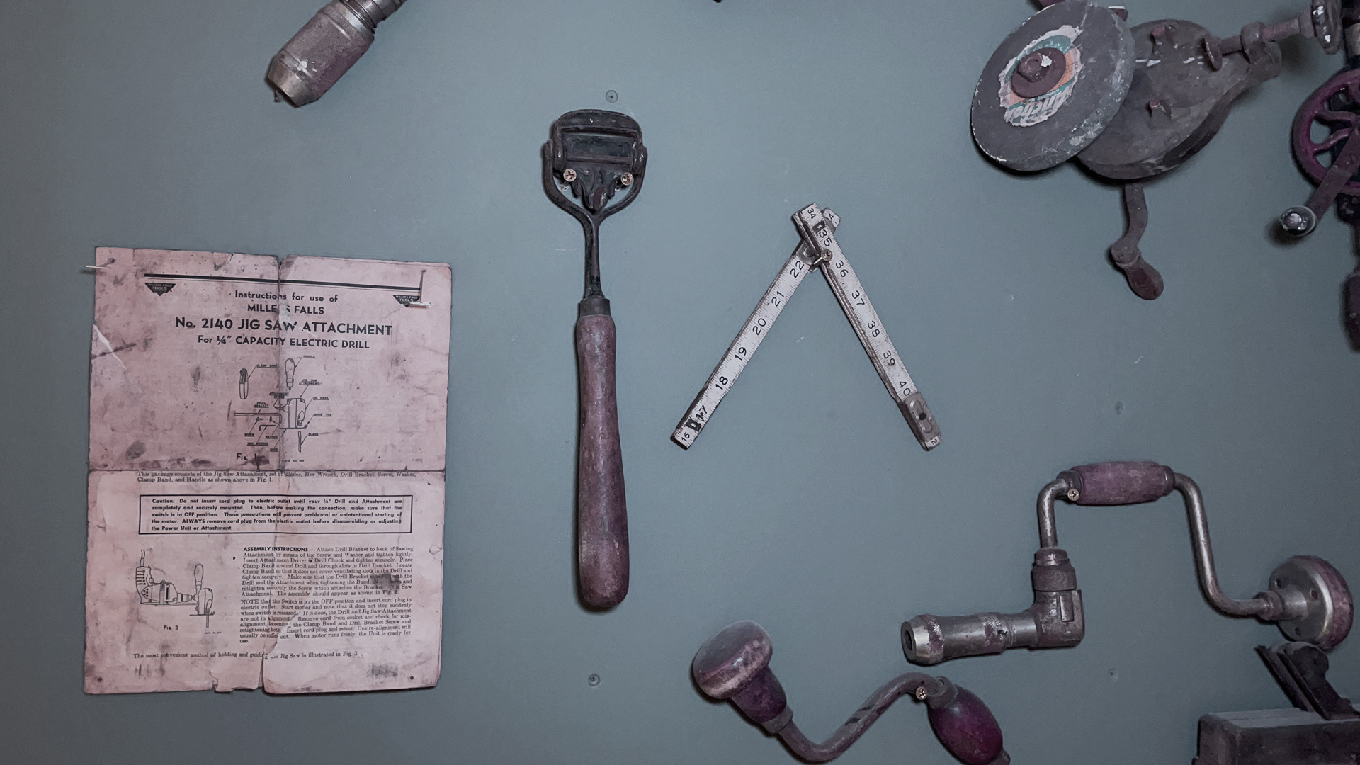 Antique Tools on a wall