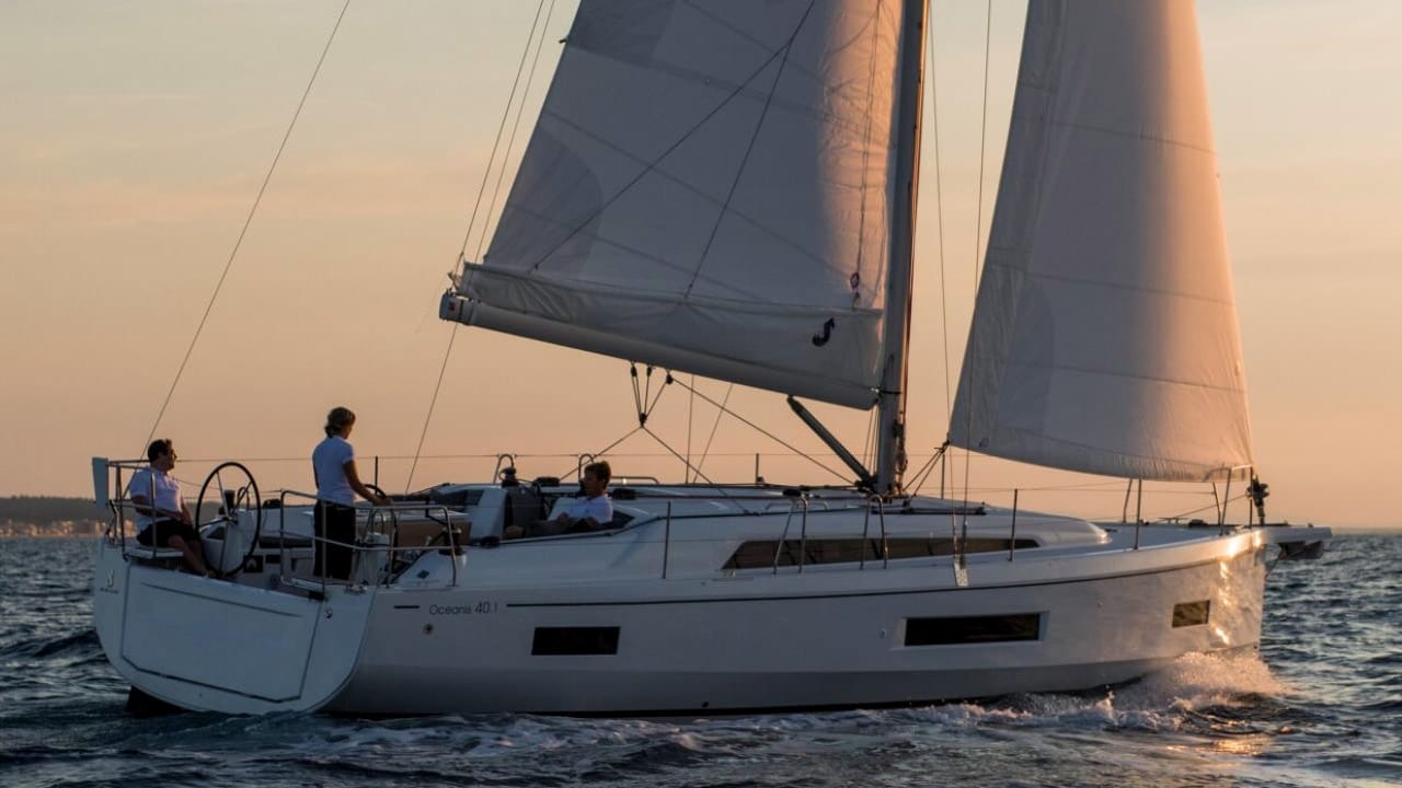 Sailing At Sunset