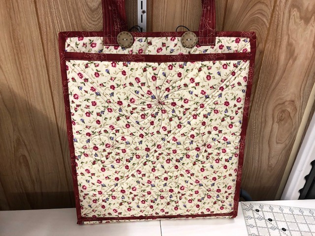 Bag for patchwork and quilting rulers, for workshops