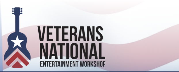 Graphic of the veterans national entertainment workshop