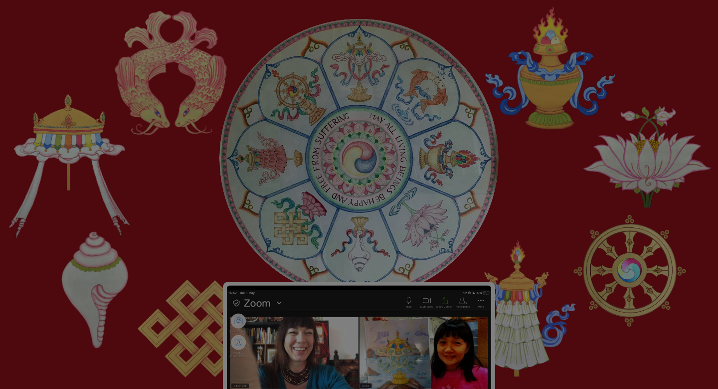 The 8 Auspicious Symbols Thangka Art Course