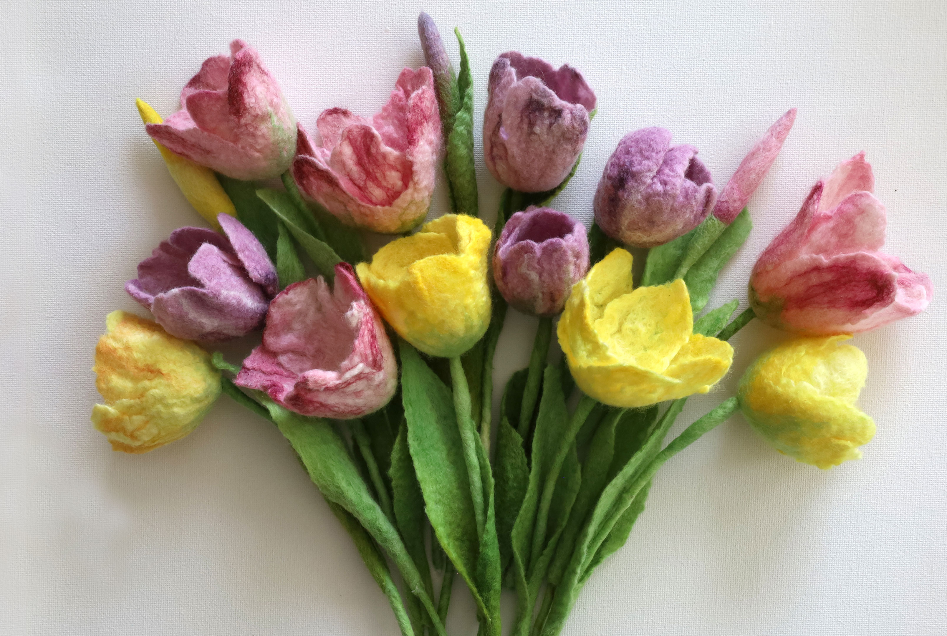 Wet Felted Tulips with nan.c designs