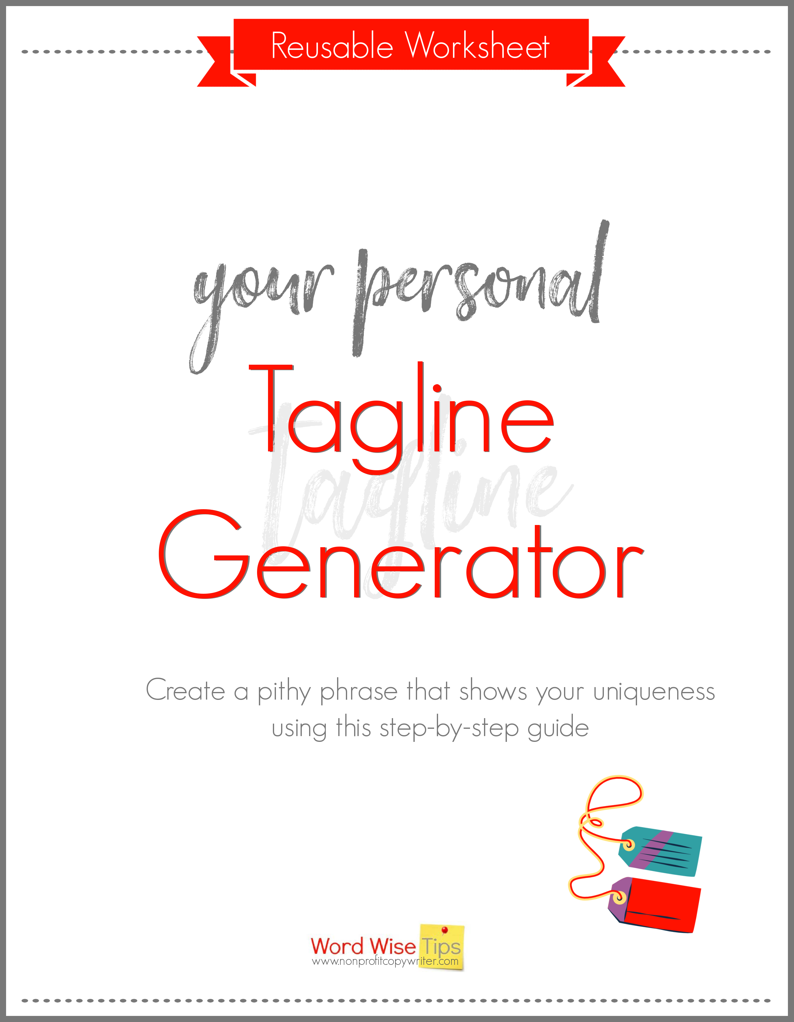 Your Tagline Generator cover