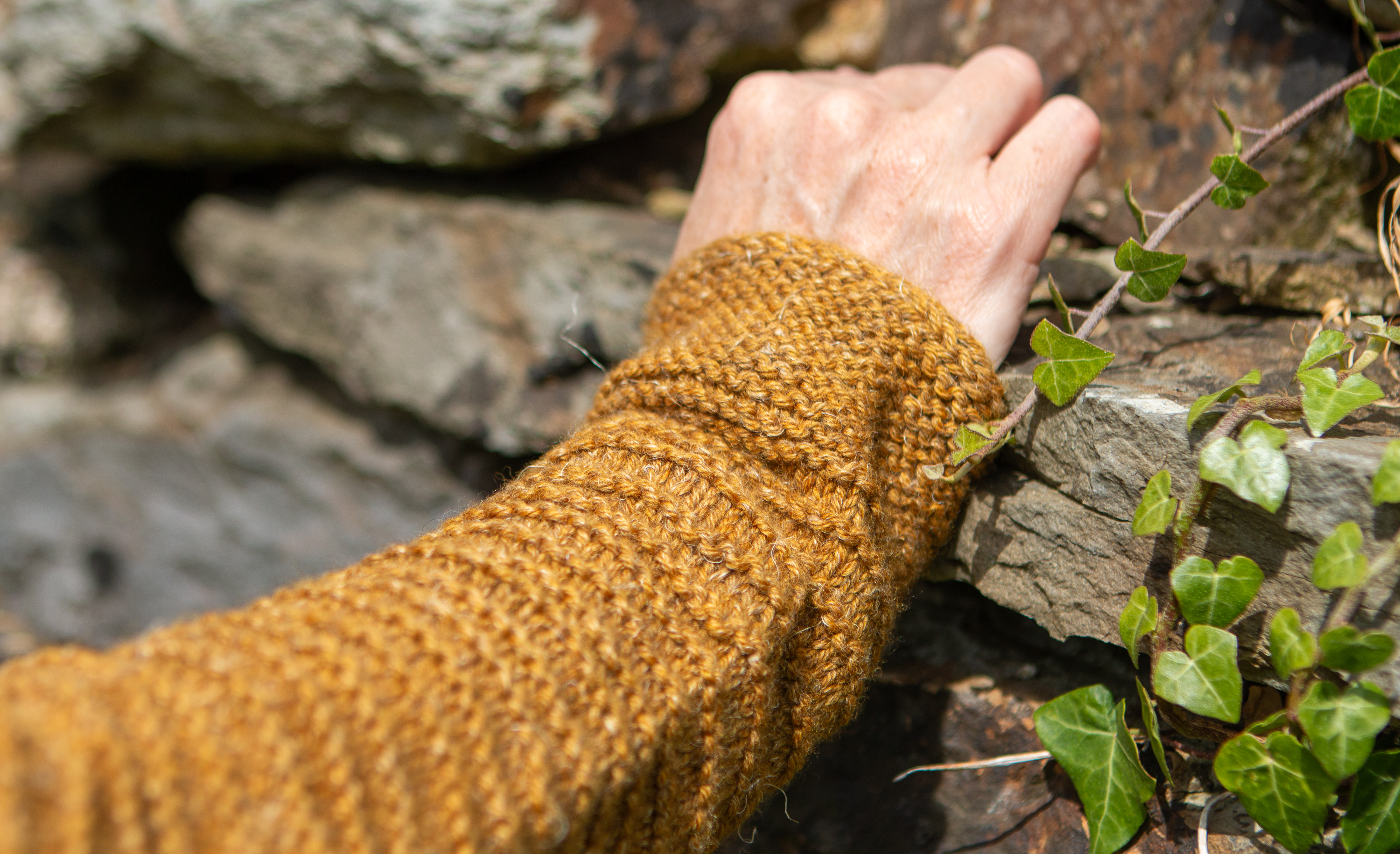 Sleeve of the Saoirse Sweater