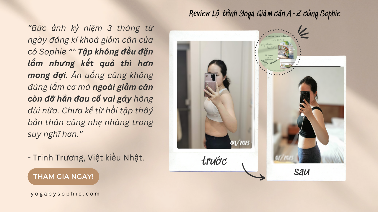 Review học viên về khóa học Yoga cơ bản A-Z cùng Sophie