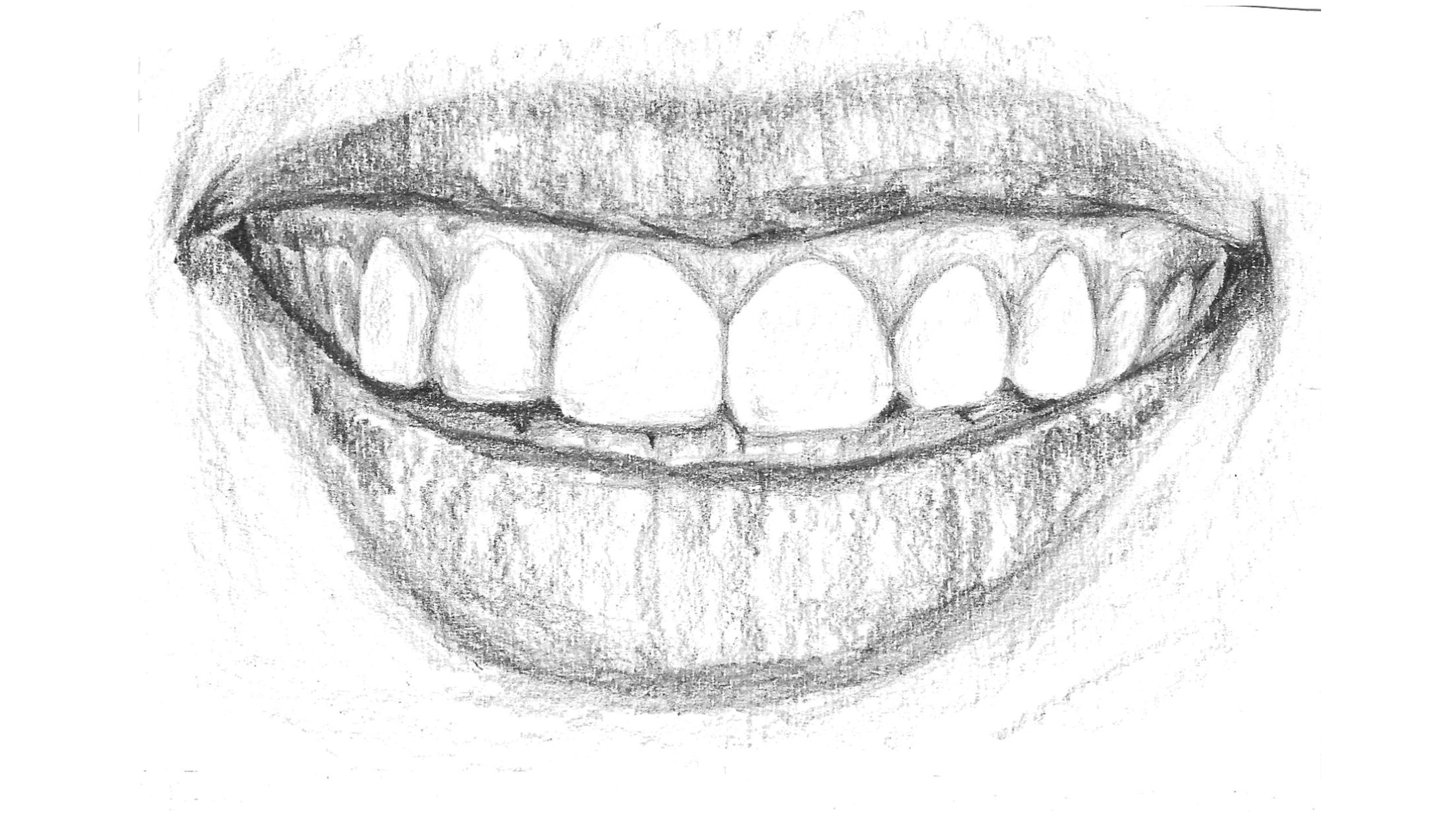 how to sketch a mouth