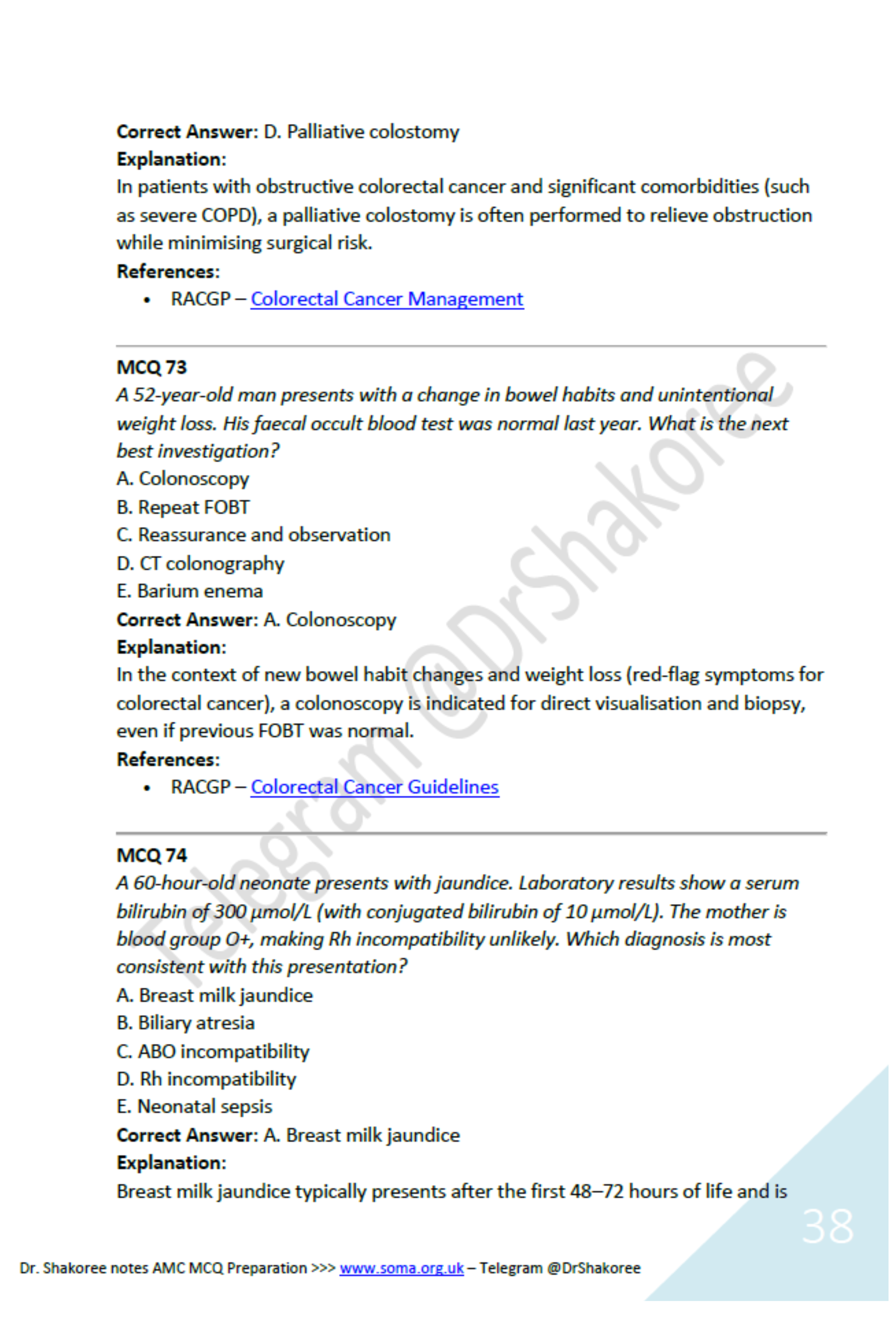 AMC MCQ